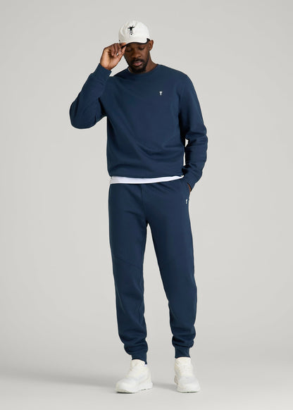 American Tall Men Core Motion Fleece Jogger for Tall Men in Navy Blue