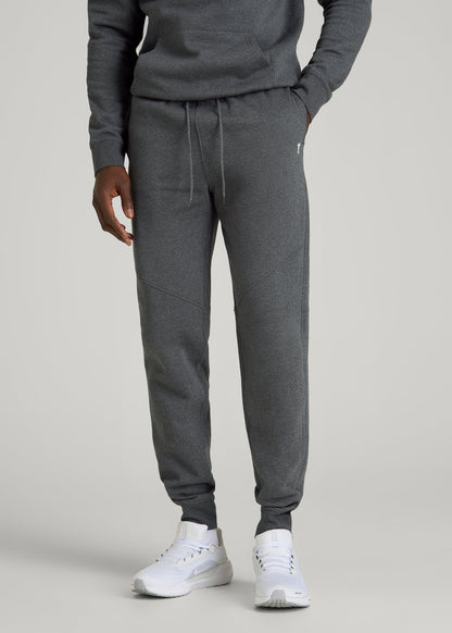 American Tall Men Core Motion Fleece Jogger for Tall Men in Charcoal Mix