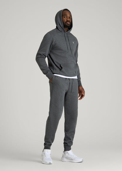 American Tall Men Core Motion Fleece Jogger for Tall Men in Charcoal Mix