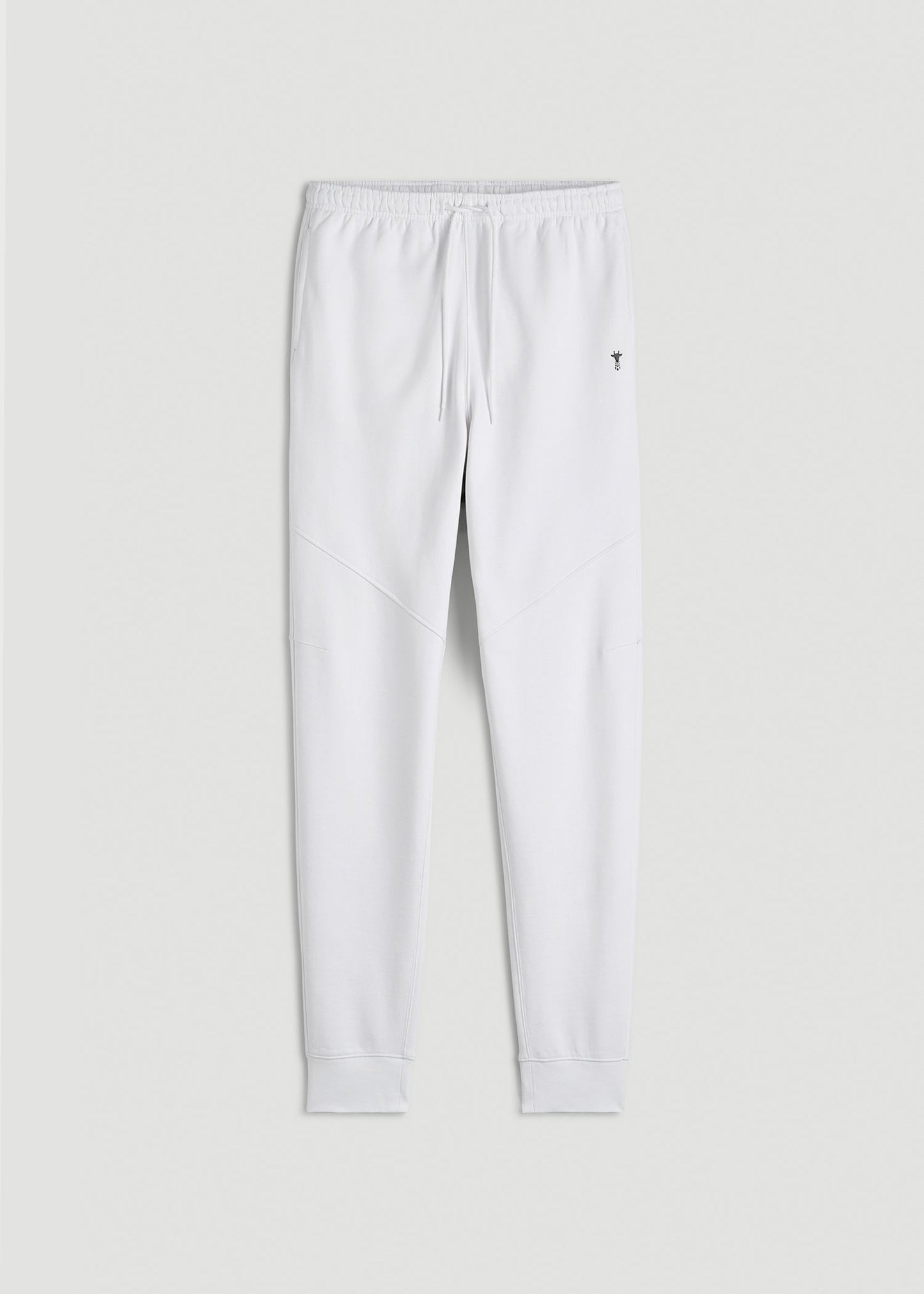 American Tall Men Core Motion Fleece Jogger for Tall Men in White