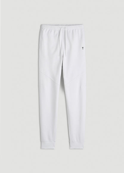 American Tall Men Core Motion Fleece Jogger for Tall Men in White