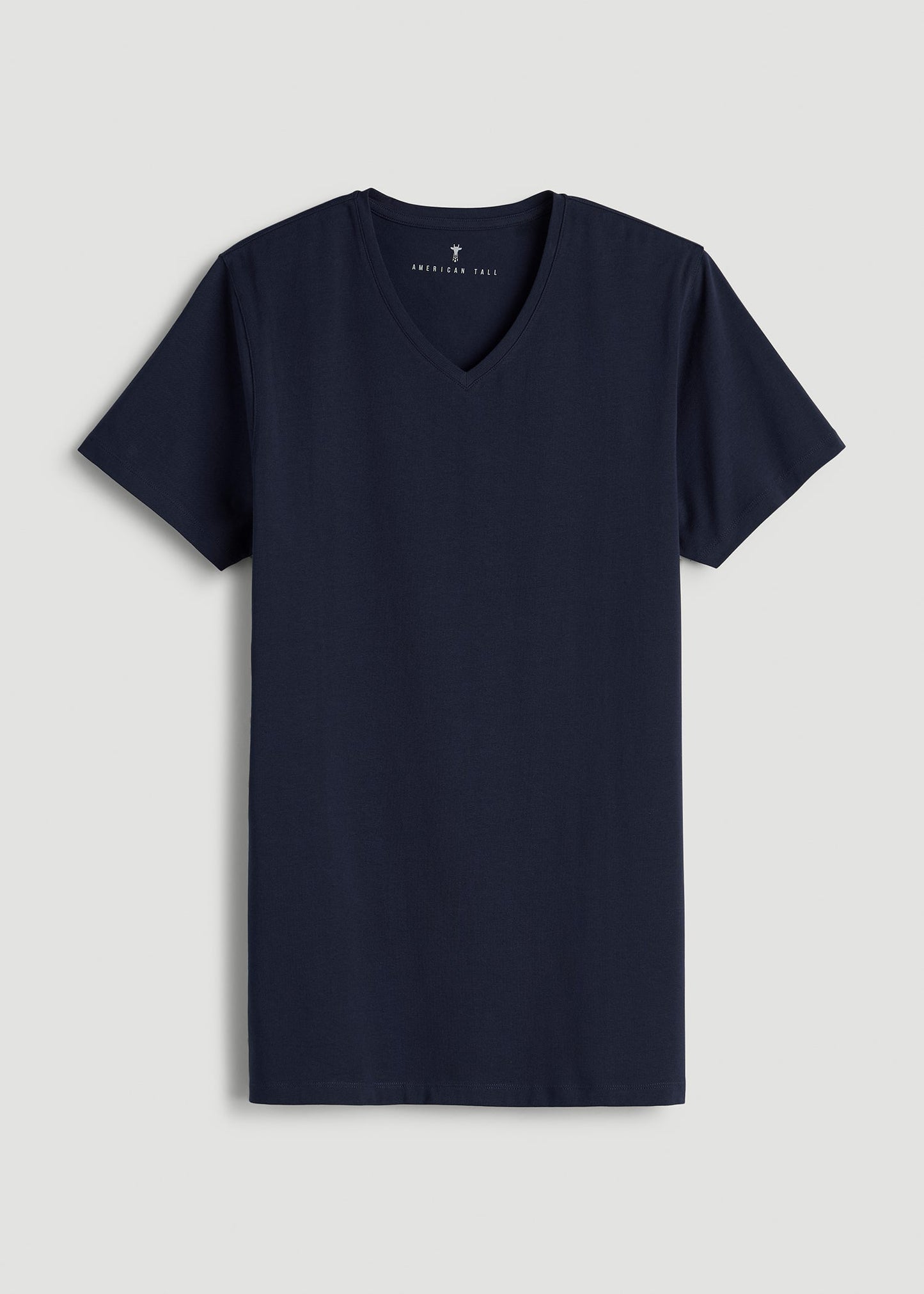 American Tall Men The Essential Modern Fit V-Neck Tee for Tall Men in Navy