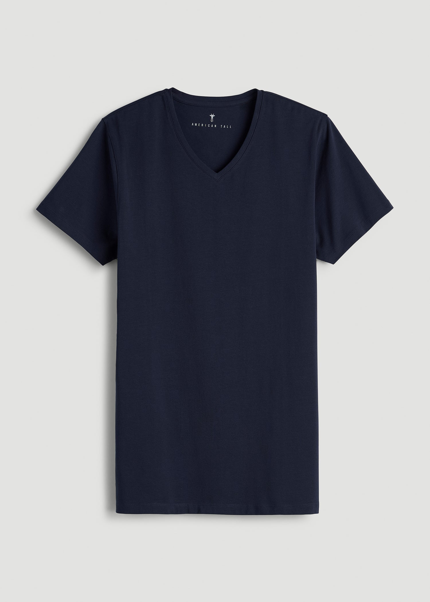 American Tall Men The Essential Modern Fit V-Neck Tee for Tall Men in Navy
