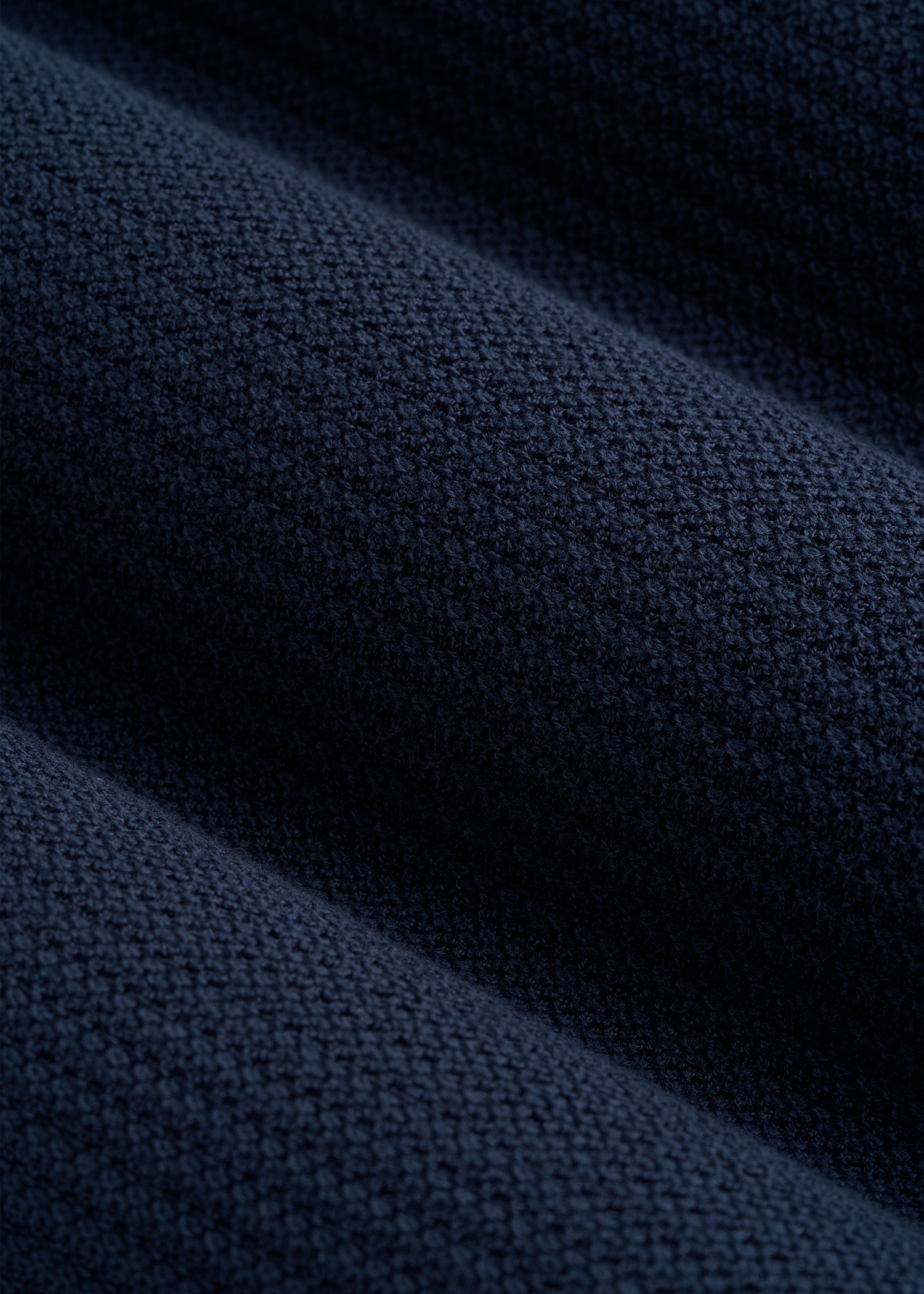 American Tall Men Braided Knit T-Shirt for Tall Men in Navy Blue