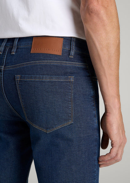 American Tall Men Dylan Slim Fit Fleeced Jeans for Tall Men in Colorado Blue Wash