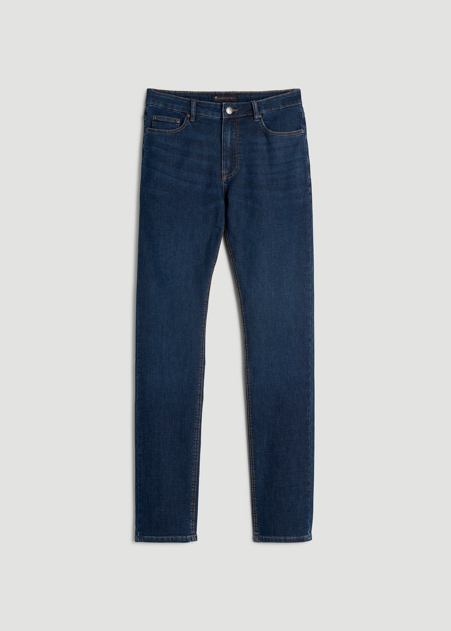 American Tall Men Dylan Slim Fit Fleeced Jeans for Tall Men in Colorado Blue Wash