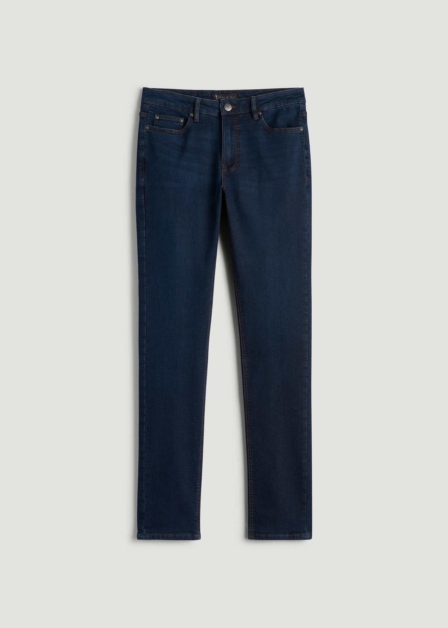American Tall Men Dylan Slim Fit Fleeced Jeans for Tall Men in Rockies Blue