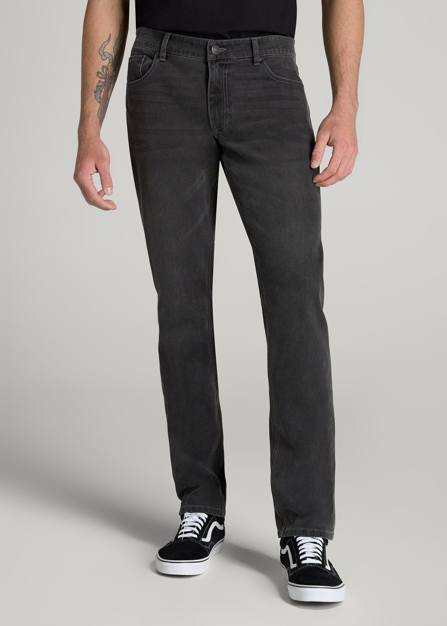American Tall Men LJ&S TAPERED Jeans for Tall Men in Industrial Grey