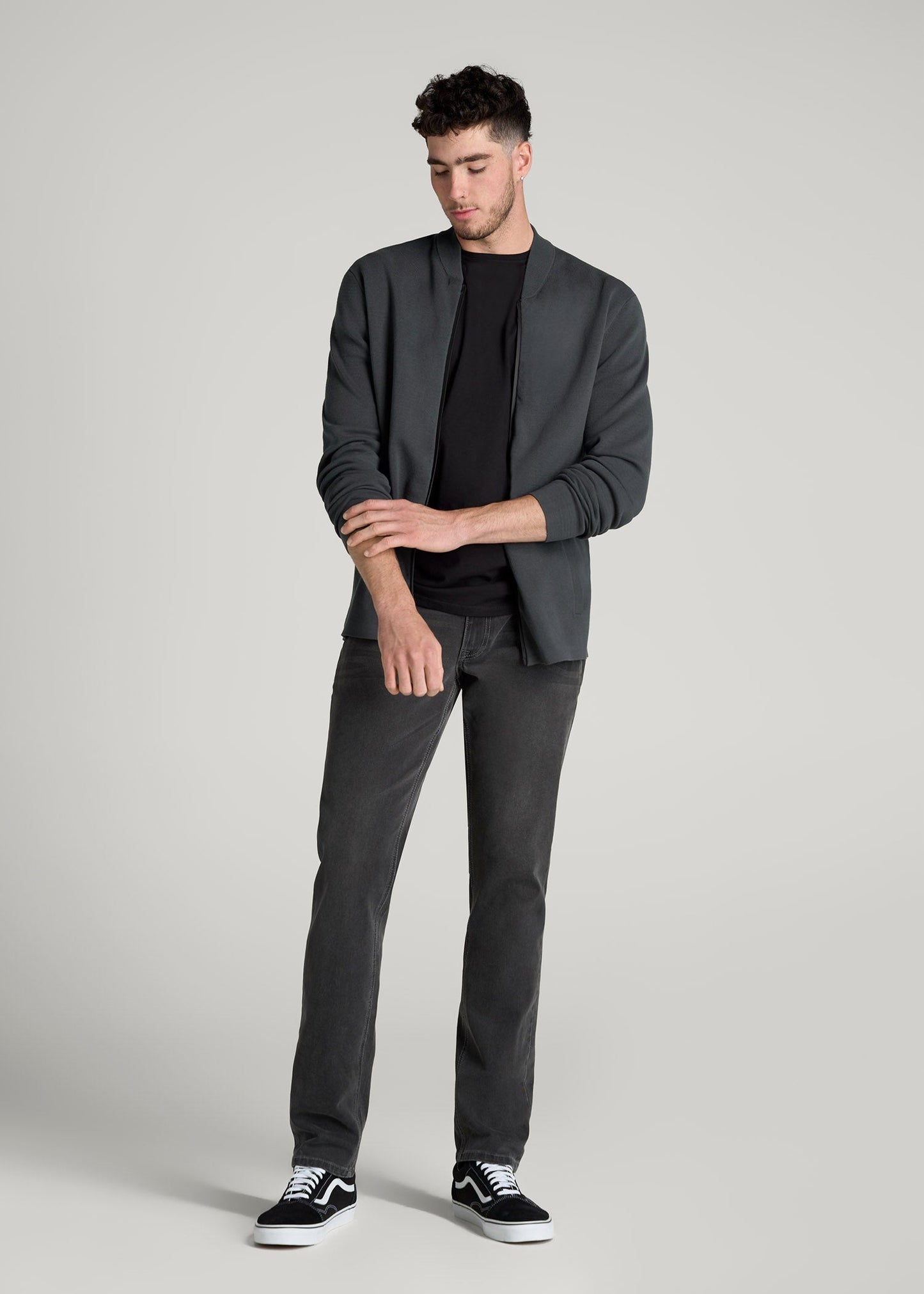 American Tall Men LJ&S TAPERED Jeans for Tall Men in Industrial Grey