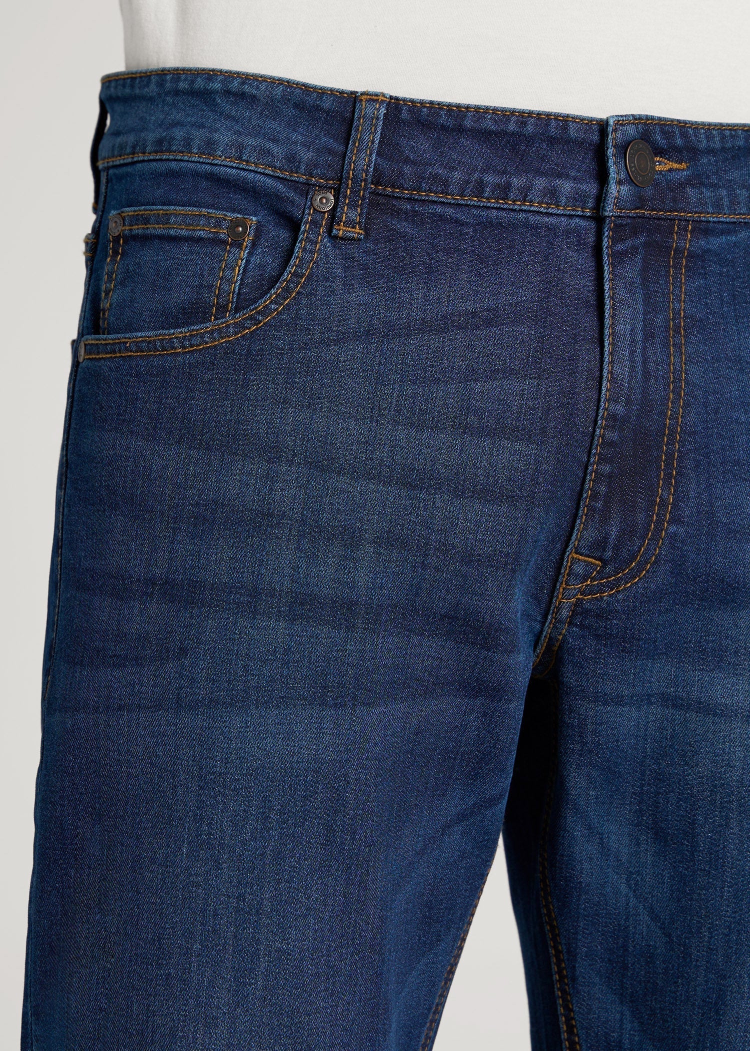 American Tall Men LJ&S TAPERED Jeans for Tall Men in Charger Blue