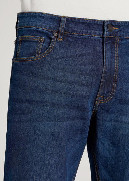American Tall Men LJ&S TAPERED Jeans for Tall Men in Charger Blue