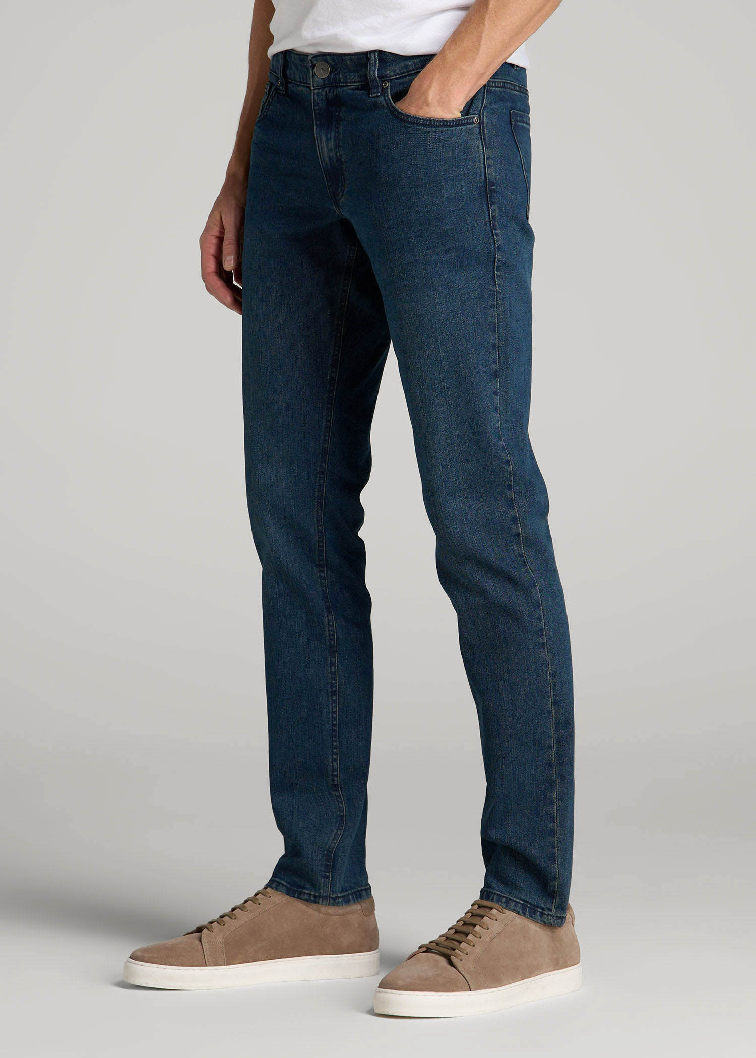 American Tall Men Carman TAPERED Jeans for Tall Men in Coastal Blue