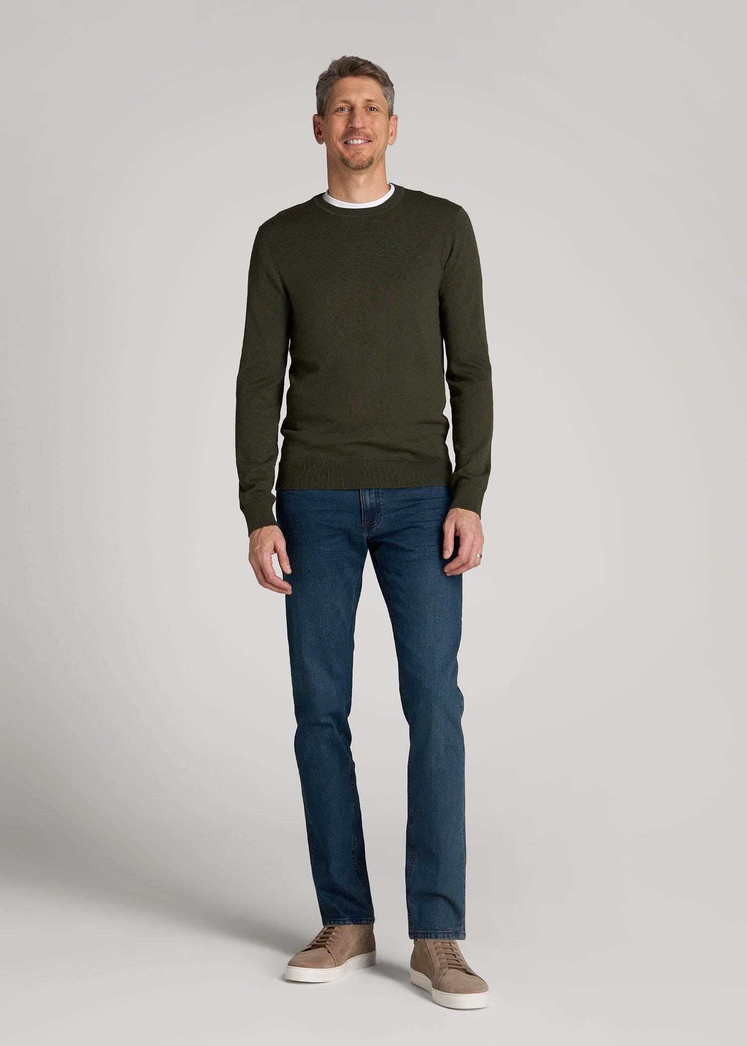 American Tall Men Carman TAPERED Jeans for Tall Men in Coastal Blue
