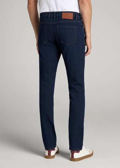 American Tall Men Carman TAPERED Fleeced Jeans for Tall Men in Rockies Blue