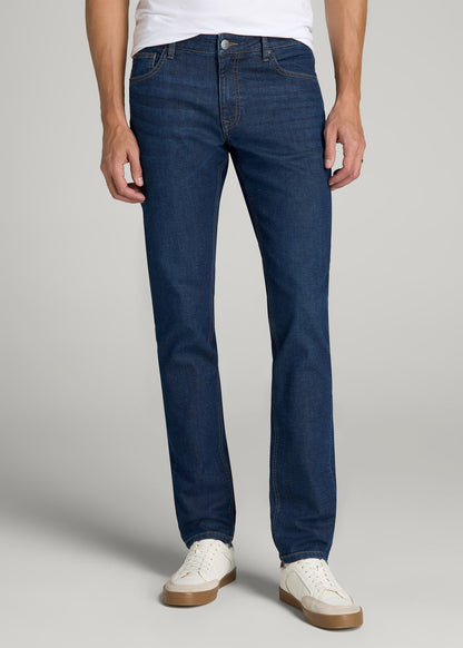 American Tall Men Carman TAPERED Fleeced Jeans for Tall Men in Colorado Blue Wash