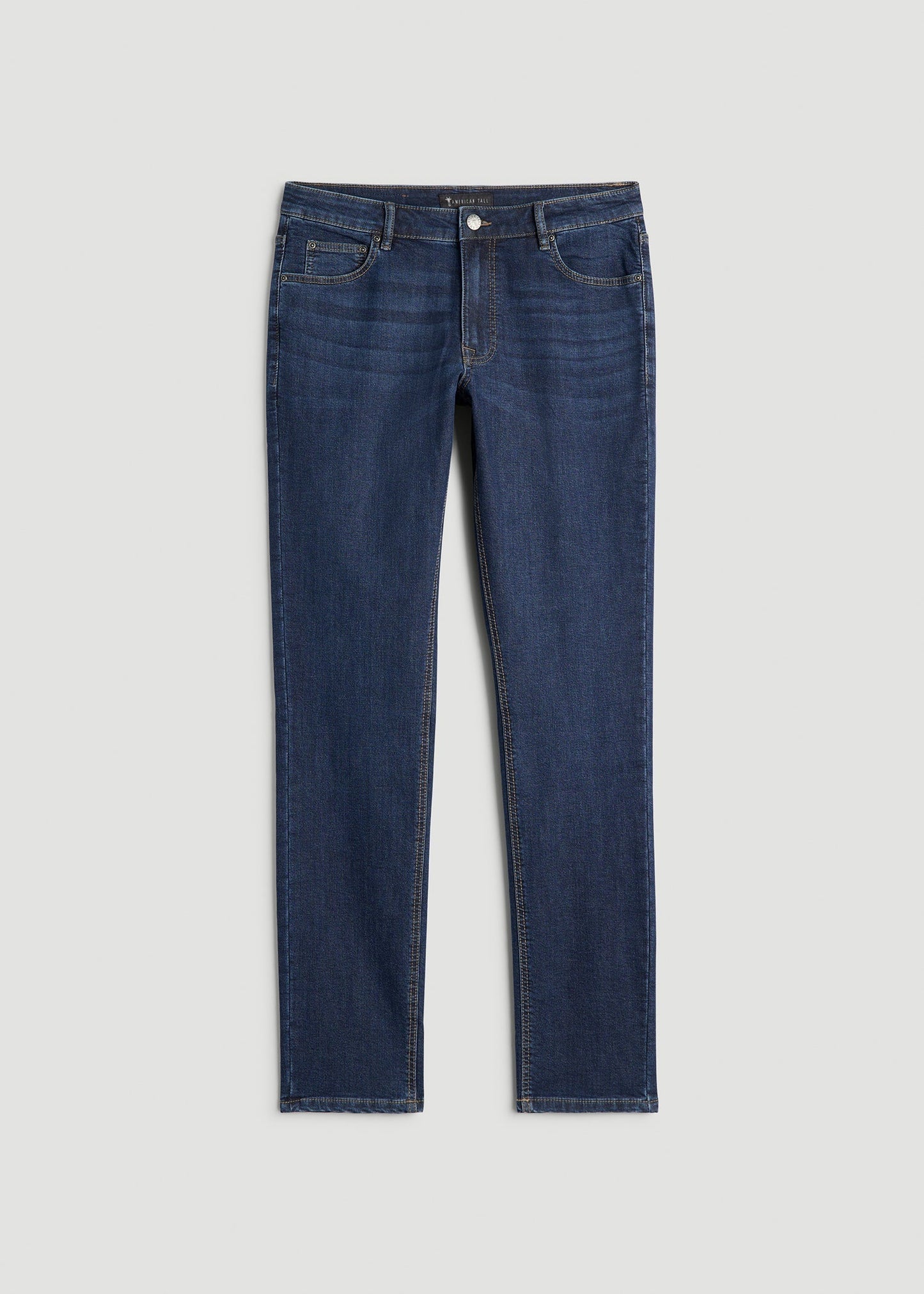 American Tall Men Carman TAPERED Fleeced Jeans for Tall Men in Colorado Blue Wash