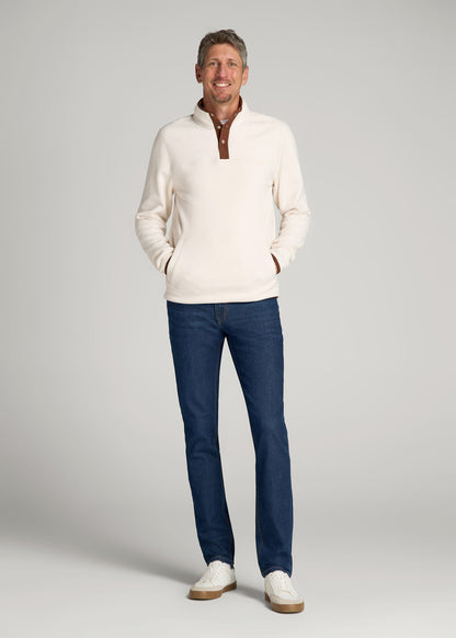 American Tall Men Carman TAPERED Fleeced Jeans for Tall Men in Colorado Blue Wash