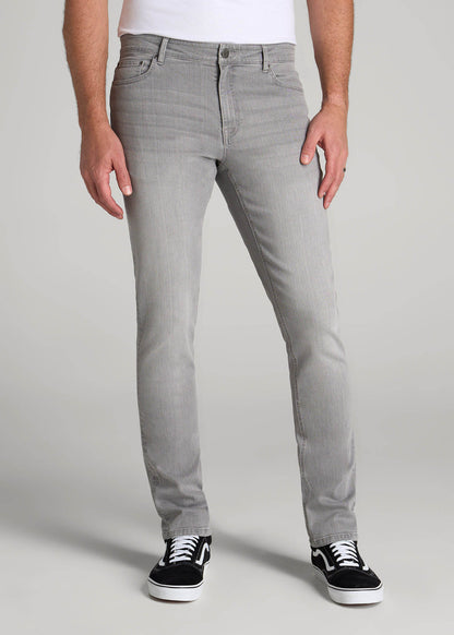 American Tall Men Dylan Slim Fit Jeans for Tall Men in Concrete Grey