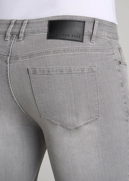 American Tall Men Dylan Slim Fit Jeans for Tall Men in Concrete Grey