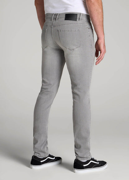 American Tall Men Dylan Slim Fit Jeans for Tall Men in Concrete Grey