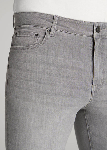American Tall Men Dylan Slim Fit Jeans for Tall Men in Concrete Grey