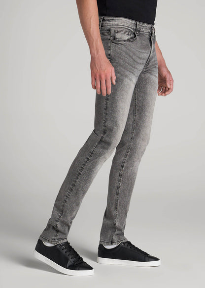 American Tall Men Travis SKINNY Jeans for Tall Men in Washed Faded Black
