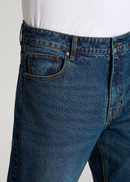 American Tall Men LJ&S STRAIGHT LEG Jeans for Tall Men in Machine Blue