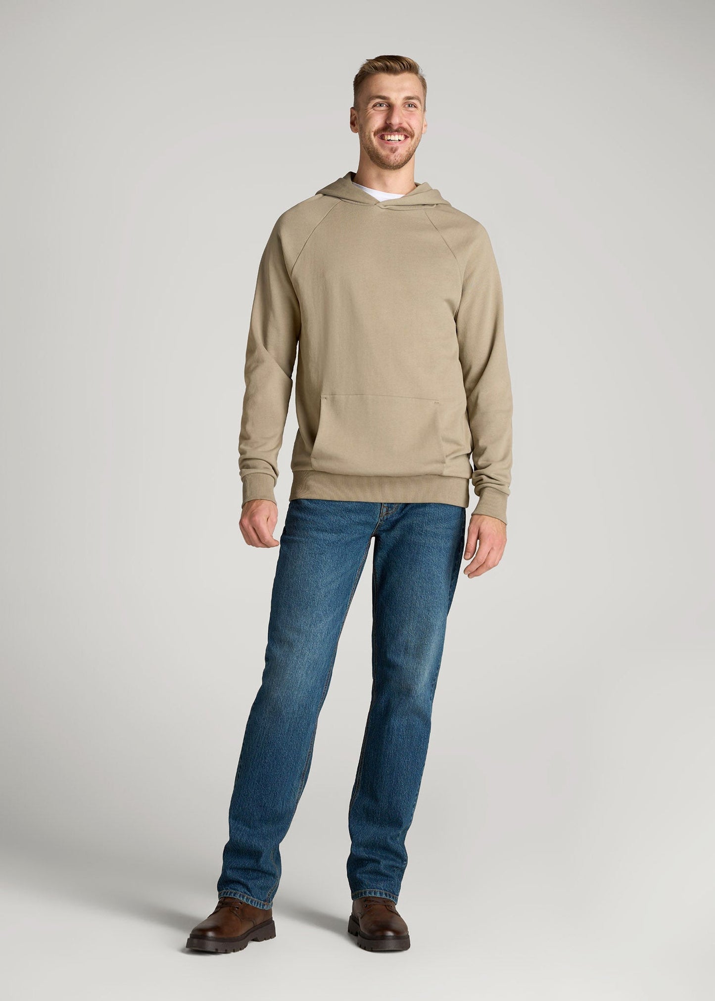 American Tall Men LJ&S STRAIGHT LEG Jeans for Tall Men in Machine Blue