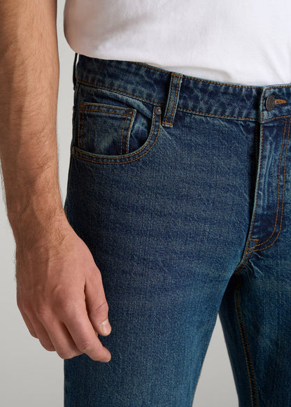 American Tall Men LJ&S TAPERED Jeans for Tall Men in Machine Blue