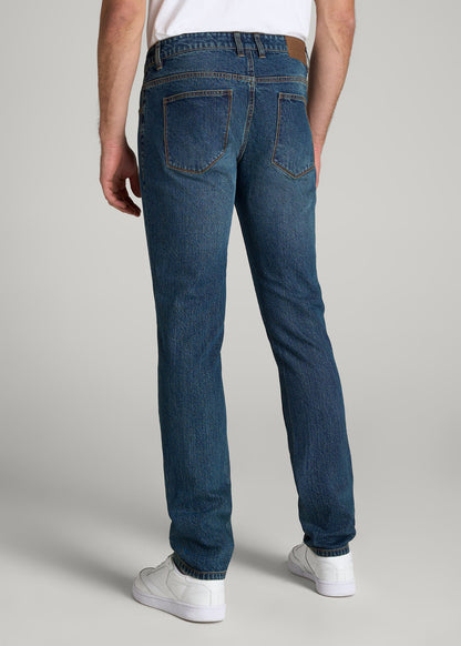 American Tall Men LJ&S TAPERED Jeans for Tall Men in Machine Blue