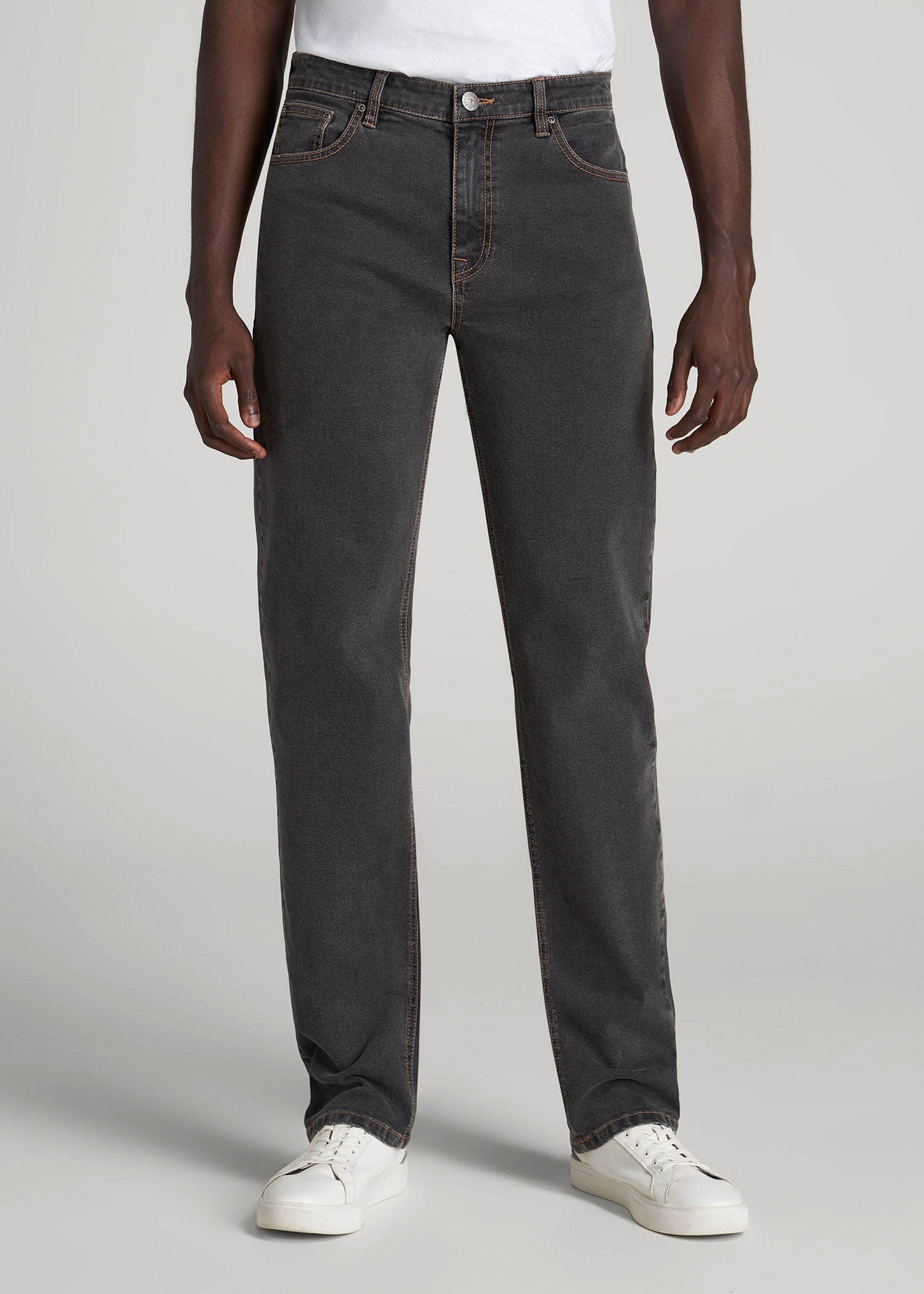 American Tall Men J1 STRAIGHT LEG Jeans for Tall Men in Dark Grey Denim