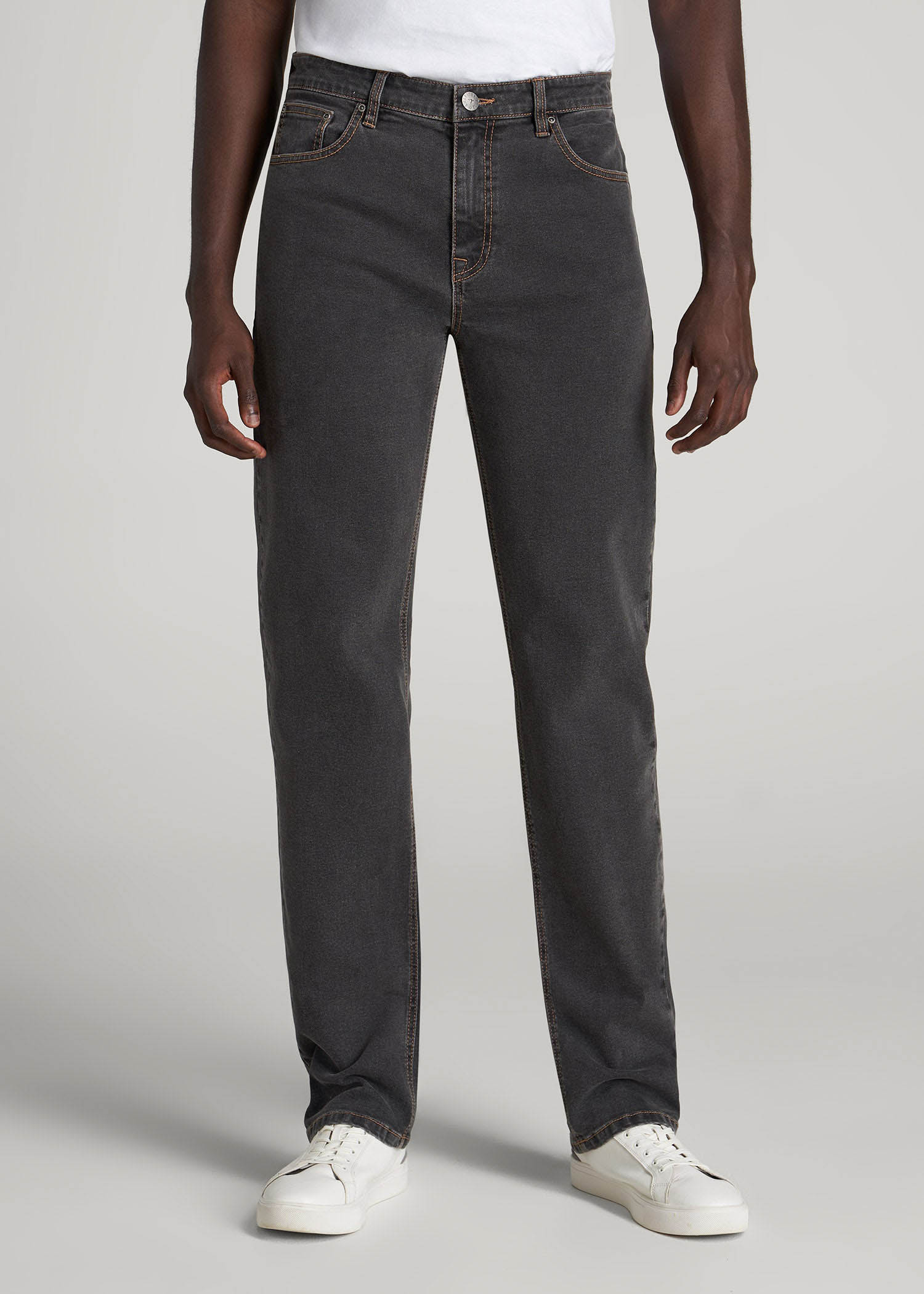 American Tall Men J1 STRAIGHT LEG Jeans for Tall Men in Dark Grey Denim