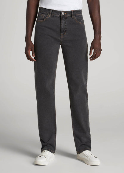 American Tall Men J1 STRAIGHT LEG Jeans for Tall Men in Dark Grey Denim