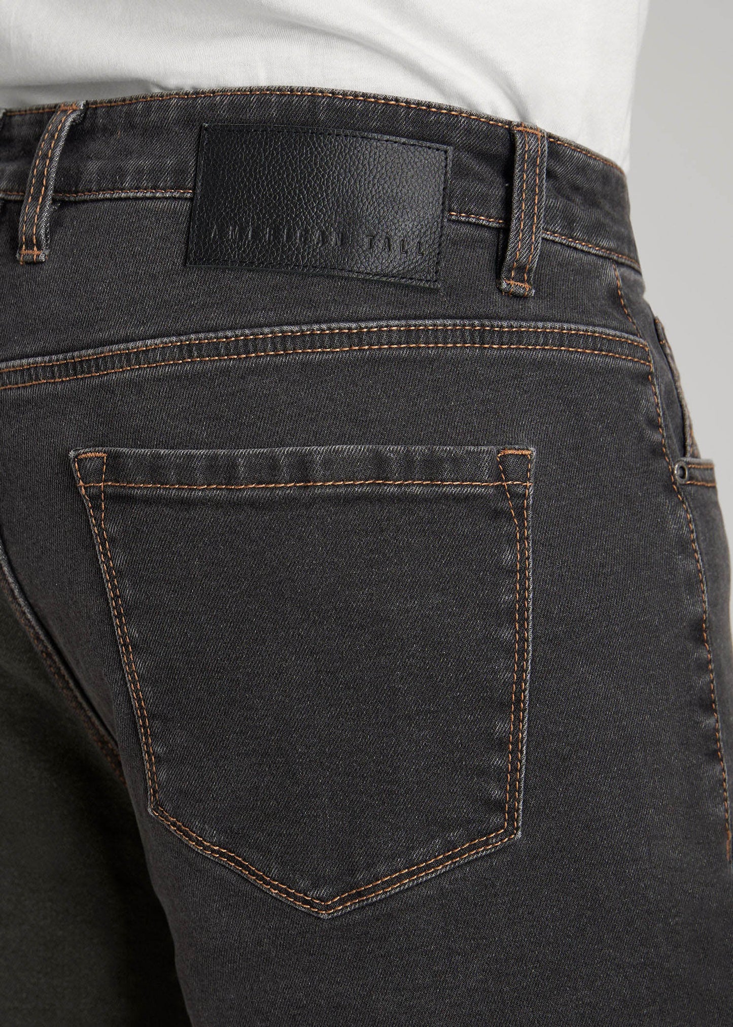 American Tall Men J1 STRAIGHT LEG Jeans for Tall Men in Dark Grey Denim