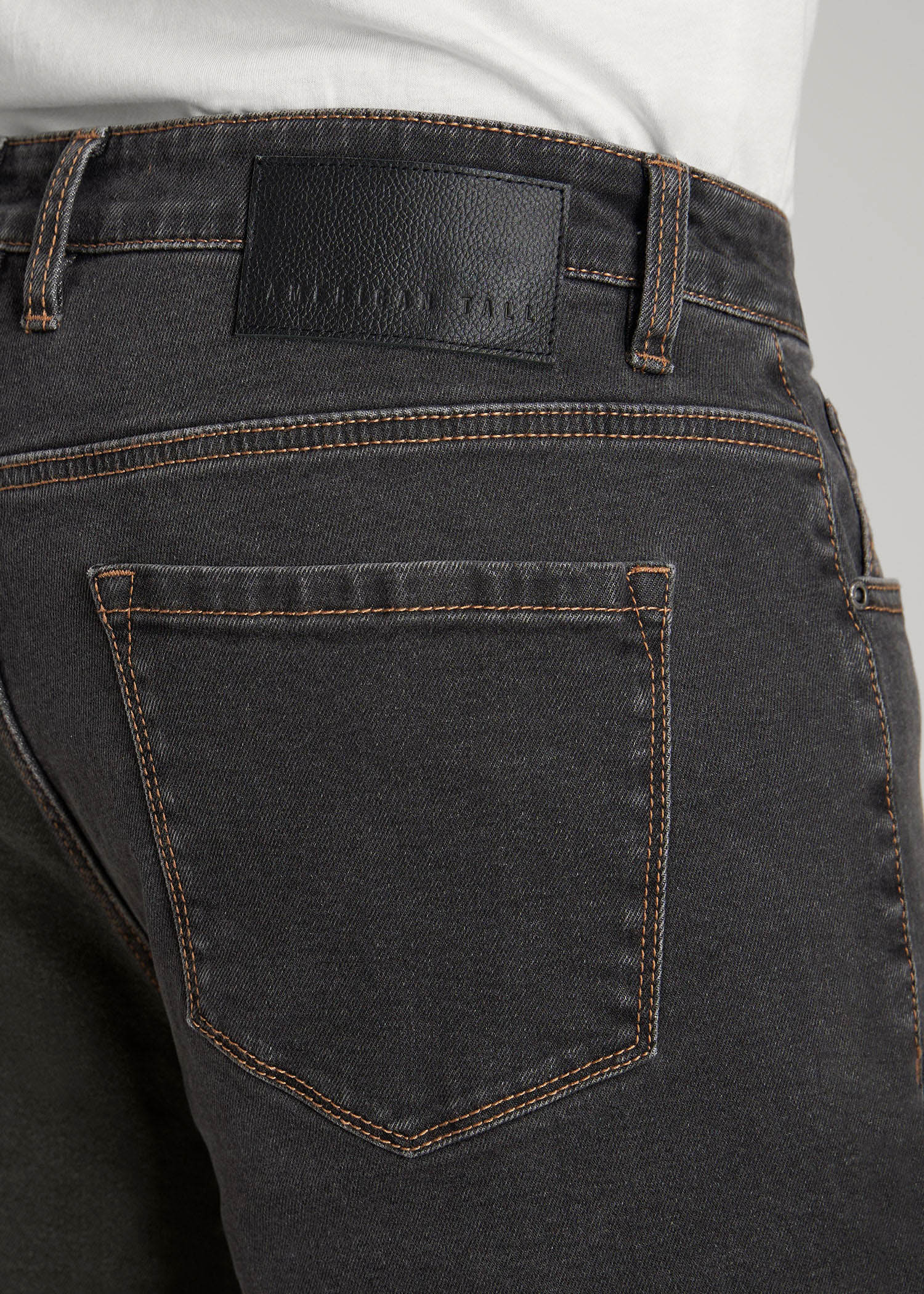 American Tall Men J1 STRAIGHT LEG Jeans for Tall Men in Dark Grey Denim