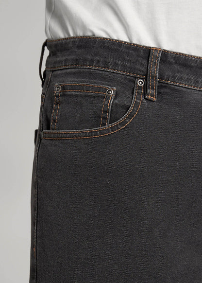 American Tall Men J1 STRAIGHT LEG Jeans for Tall Men in Dark Grey Denim