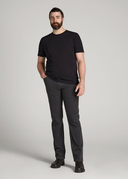American Tall Men LJ&S STRAIGHT LEG Jeans for Tall Men in Vintage Black