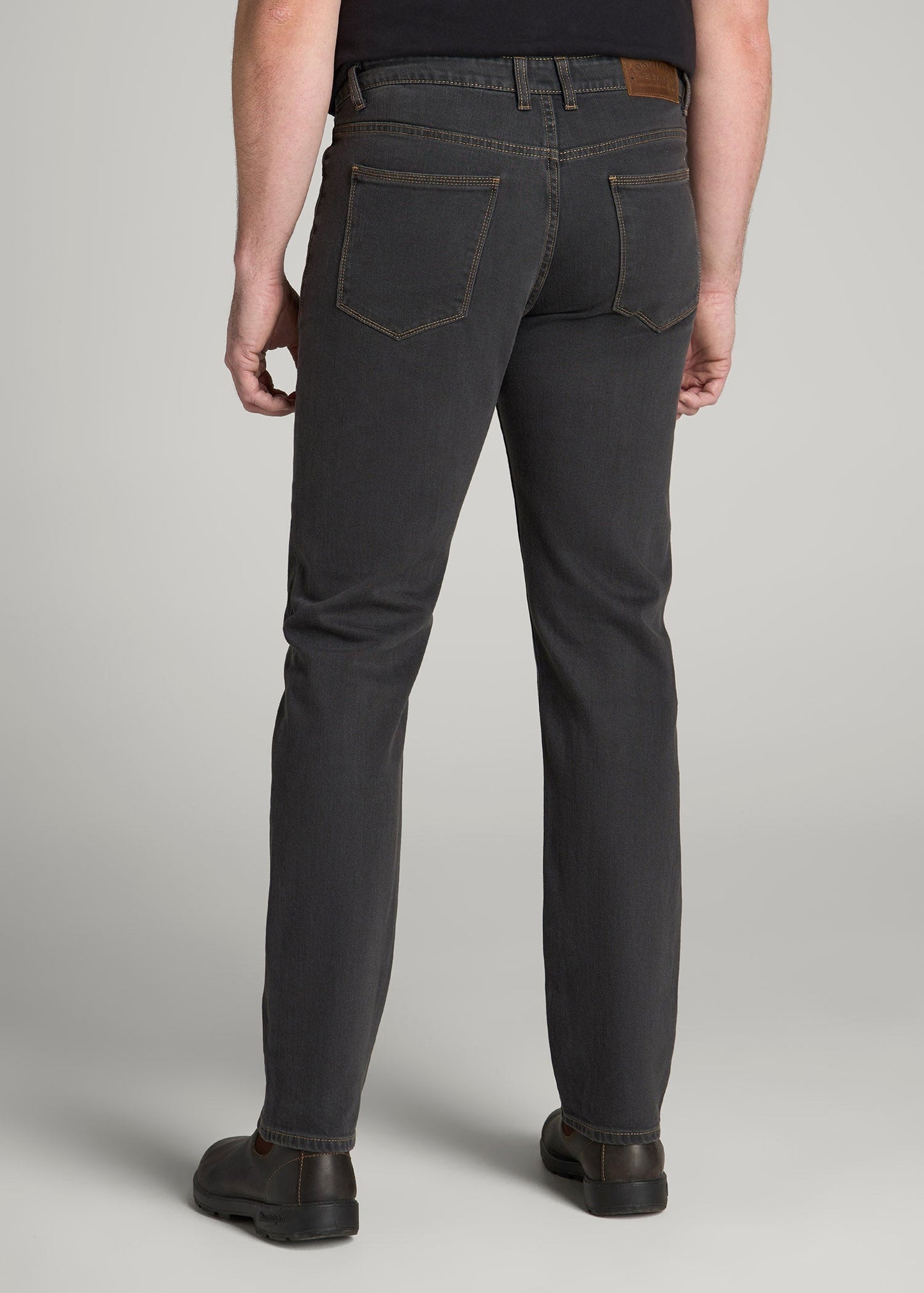 American Tall Men LJ&S STRAIGHT LEG Jeans for Tall Men in Vintage Black