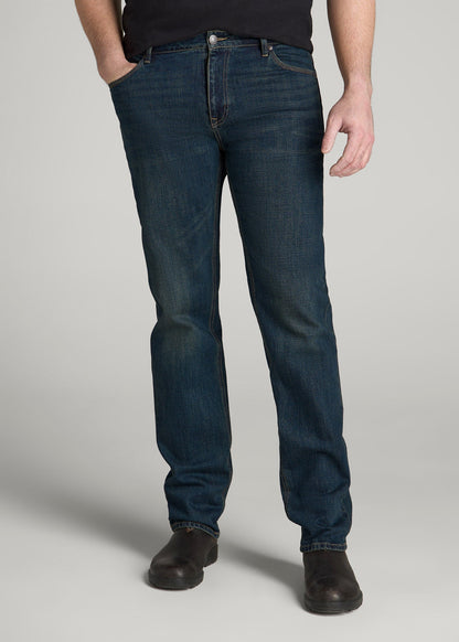 American Tall Men LJ&S STRAIGHT LEG Jeans for Tall Men in Mechanic Blue