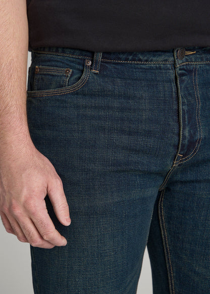 American Tall Men LJ&S STRAIGHT LEG Jeans for Tall Men in Mechanic Blue