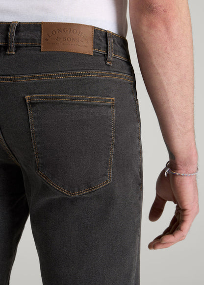 American Tall Men LJ&S TAPERED Jeans for Tall Men in Vintage Black
