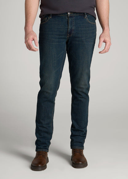 American Tall Men LJ&S TAPERED Jeans for Tall Men in Mechanic Blue