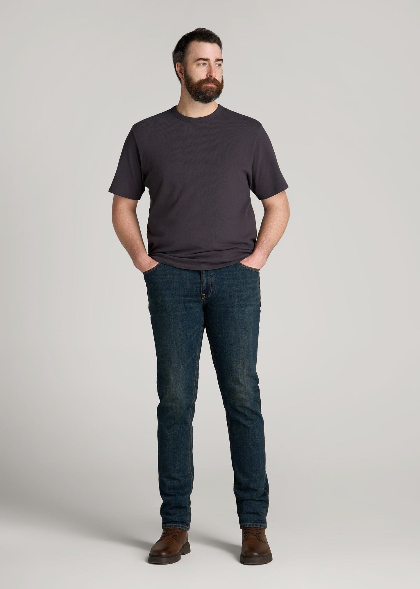 American Tall Men LJ&S TAPERED Jeans for Tall Men in Mechanic Blue