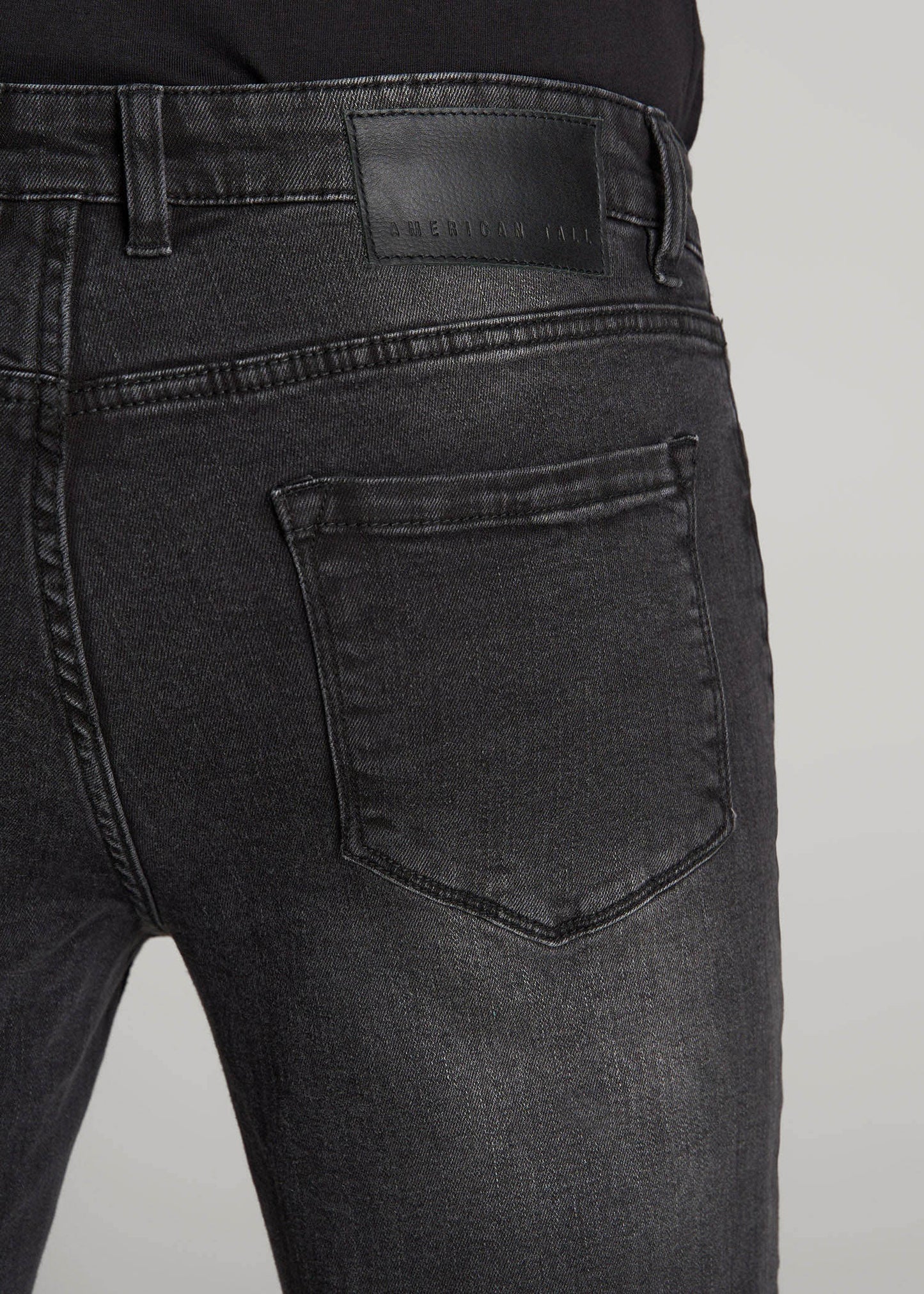 American Tall Men Dylan Slim Fit Jeans for Tall Men in Dark Smoke