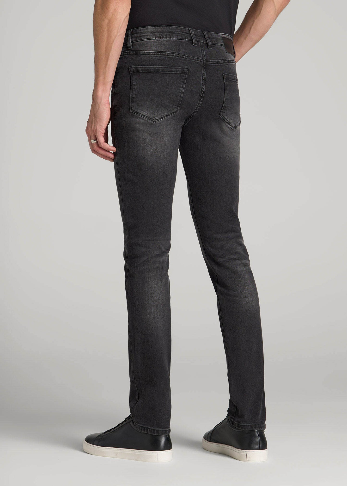 American Tall Men Dylan Slim Fit Jeans for Tall Men in Dark Smoke