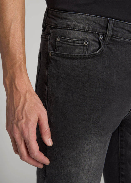 American Tall Men Dylan Slim Fit Jeans for Tall Men in Dark Smoke