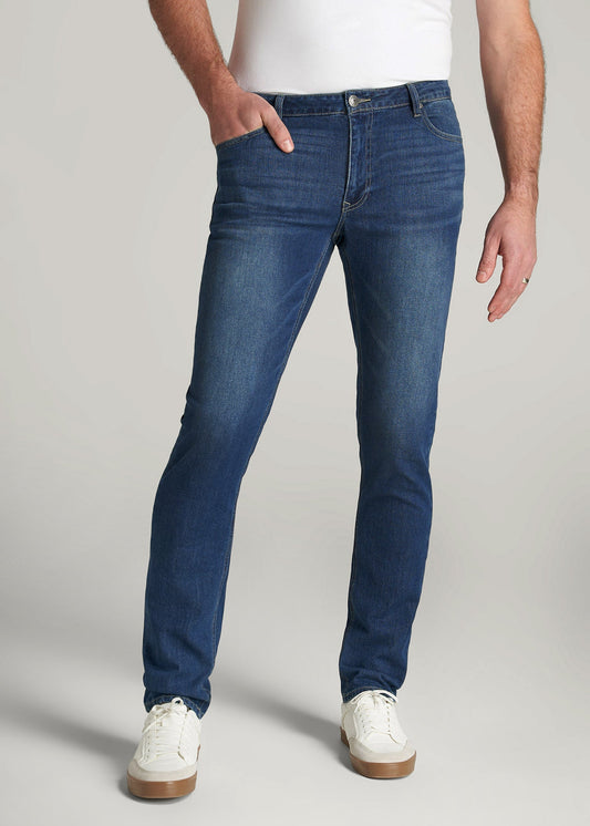 American Tall Men Carman TAPERED Jeans for Tall Men in Classic Blue