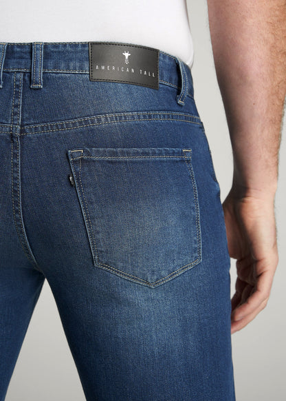 American Tall Men Carman TAPERED Jeans for Tall Men in Classic Blue