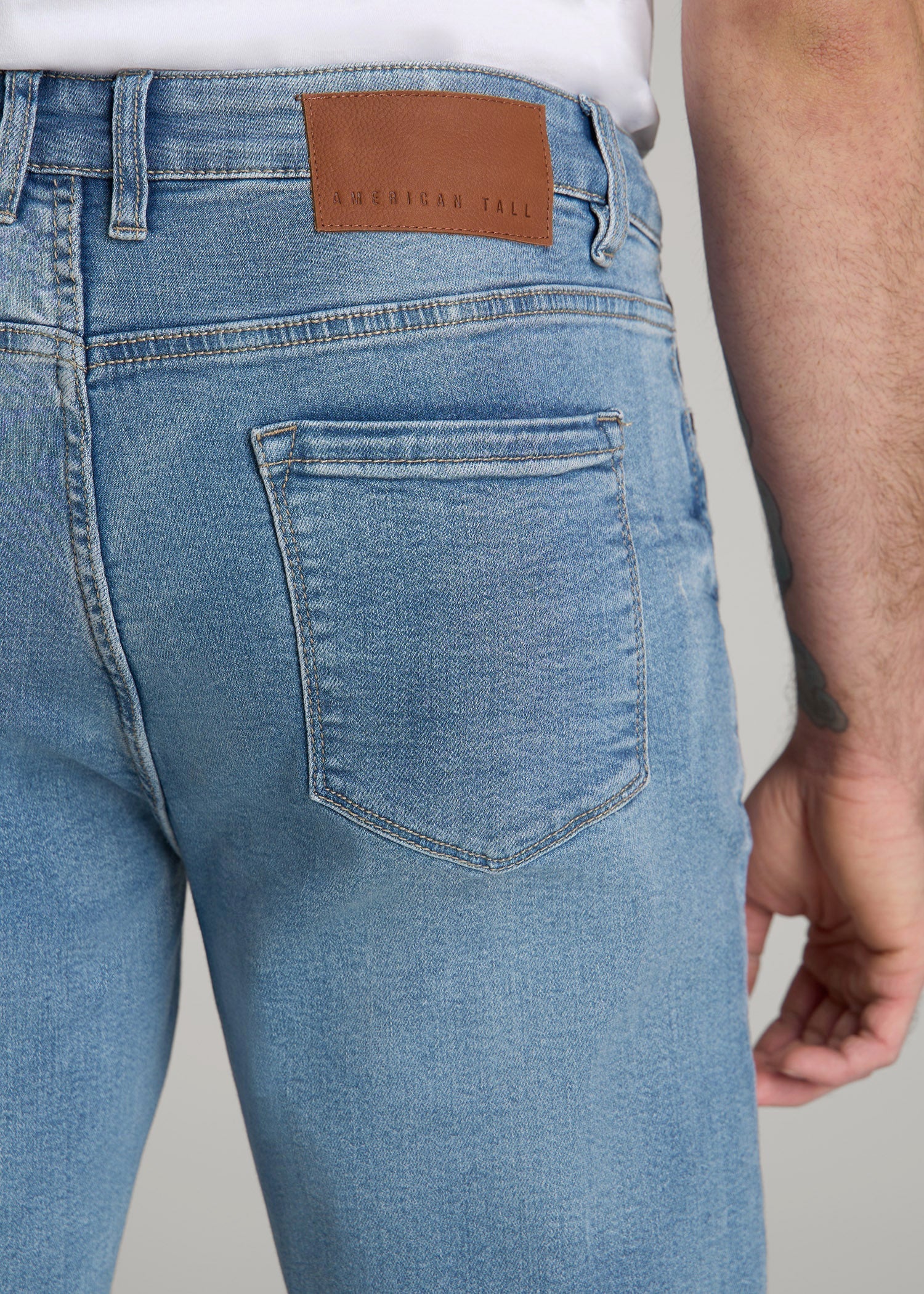 American Tall Men J1 STRAIGHT LEG Jeans for Tall Men in New Fade