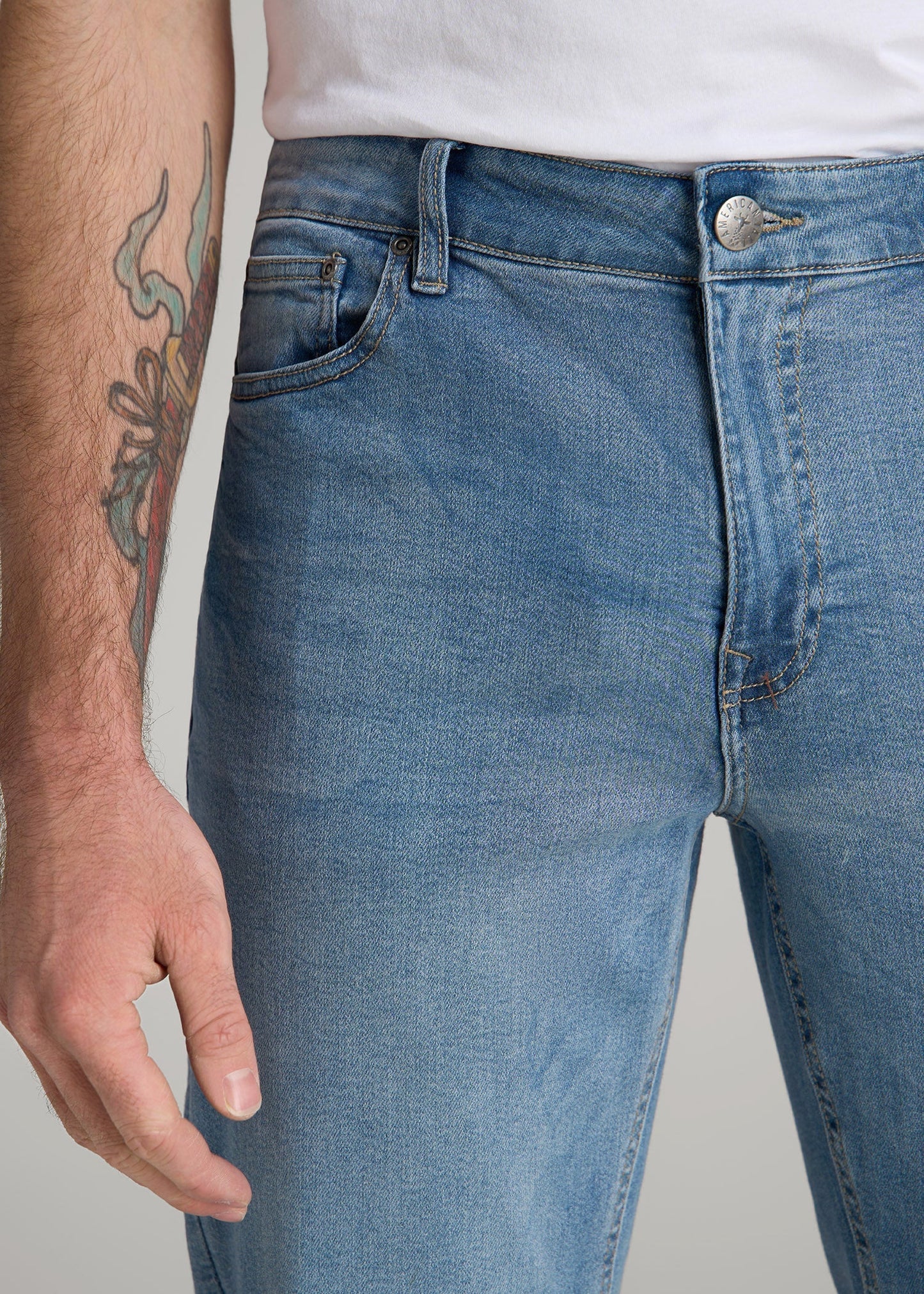 American Tall Men J1 STRAIGHT LEG Jeans for Tall Men in New Fade